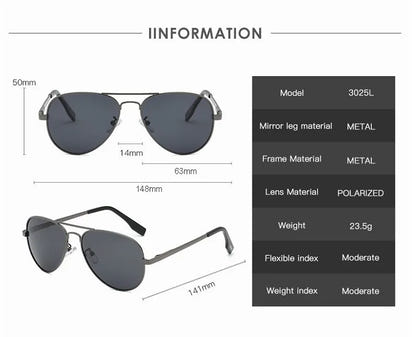 2025 Aviation Metail Frame Polarized Sunglasses Men Brand Designer Sun Glasses Women Pilot Male Eyewear Driving UV400