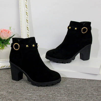 Botas de mujer de primavera-invierno 2024, nuevas, de alta calidad, con cordones, estilo europeo, con tacón alto, entrega rápida.