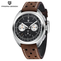 PAGANI DESIGN 2026 Retro Luxury Men's Watches Sports Chronograph VK63 Quartz Watch For Men AR Sapphire Waterproof Leather Clock