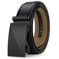 Leather belt men High Quality Genuine Leather Belts, Automatic Buckle Belt, Adjustable No Hole Belt Jeans Belt for Men