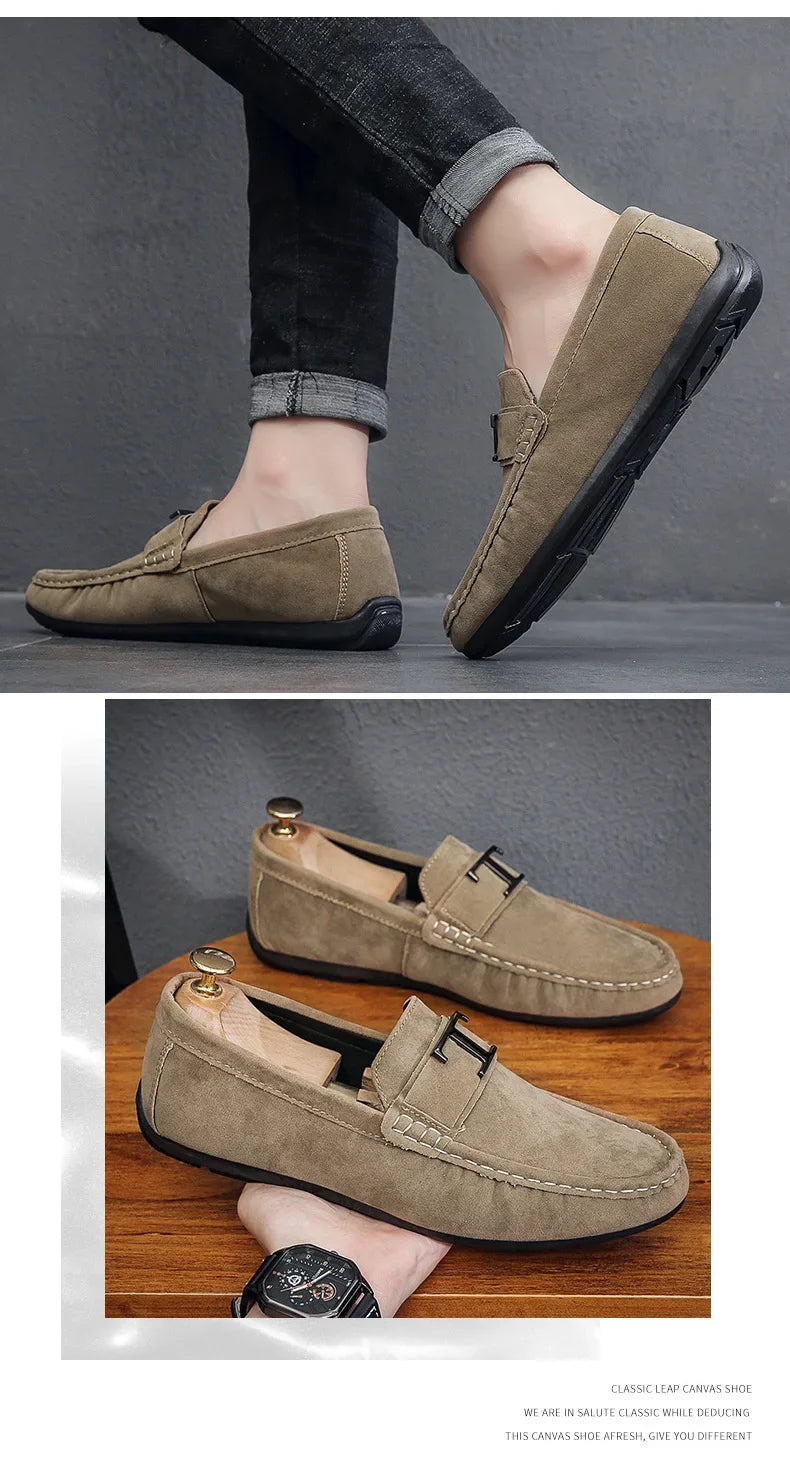 Zapatos de marca para hombre, nuevos zapatos casuales para hombre, mocasines que combinan con todo, zapatos de negocios de moda para hombre, zapatos sociales de suela suave de moda 2024