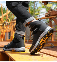 Zapatos de seguridad con botón giratorio, zapatillas de trabajo para hombre, zapatos indestructibles, zapatos de protección antipinchazos, botas de trabajo, botas tácticas.