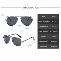 2025 Aviation Metail Frame Polarized Sunglasses Men Brand Designer Sun Glasses Women Pilot Male Eyewear Driving UV400