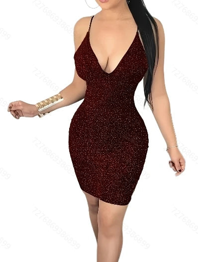 Vestido camisero ajustado sin mangas sexy para mujer para club, fiesta y uso diario