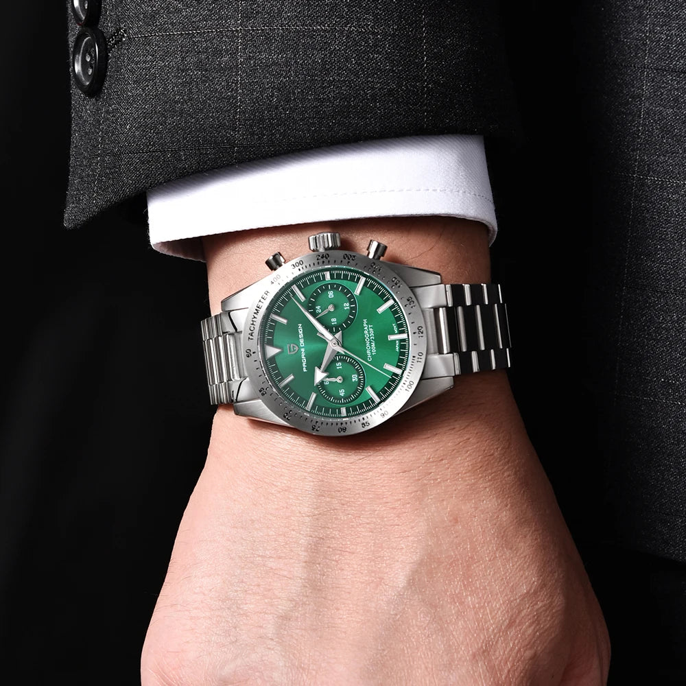 PAGANI DESIGN Retro Moon Wristwatches Mens Luxury Chronograph Quartz Watch For Men AR Sapphire Mirror Sports Reloj Hombre 2026