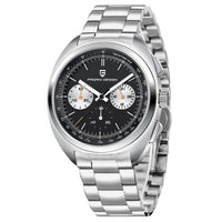 PAGANI DESIGN 2026 Retro Luxury Men's Watches Sports Chronograph VK63 Quartz Watch For Men AR Sapphire Waterproof Leather Clock