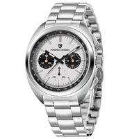 PAGANI DESIGN 2026 Retro Luxury Men's Watches Sports Chronograph VK63 Quartz Watch For Men AR Sapphire Waterproof Leather Clock