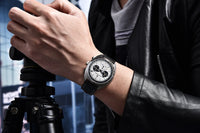 PAGANI DESIGN 2026 Retro Luxury Men's Watches Sports Chronograph VK63 Quartz Watch For Men AR Sapphire Waterproof Leather Clock