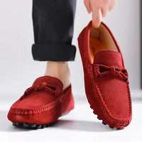 Zapatos de vestir de alta gama para banquetes, de estilo británico, de moda, rojos, para hombre, para ir al trabajo, antideslizantes.