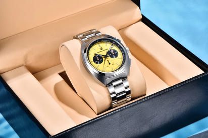 PAGANI DESIGN 2026 Retro Luxury Men's Watches Sports Chronograph VK63 Quartz Watch For Men AR Sapphire Waterproof Leather Clock