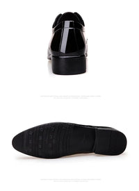 Zapatos de cuero para hombre, negros, de cuero suave, suela blanda, para primavera y otoño, para el mejor hombre, ropa formal de negocios para hombre, tallas grandes 38-48