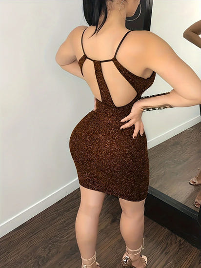 Vestido camisero ajustado sin mangas sexy para mujer para club, fiesta y uso diario