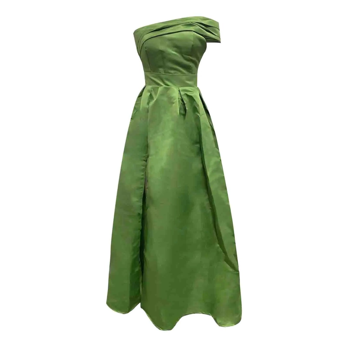 Women's Wedding Guest Dresses One Shoulder Satin Evening Dress High Waist Split Birthday Party Dress For Women فساتين سهرة