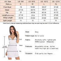 Vestido camisola sexy con cuello halter para mujer, vestido Spice Girl de verano, minivestido rojo sexy sin mangas con espalda descubierta Y2K, falda ajustada para mujer