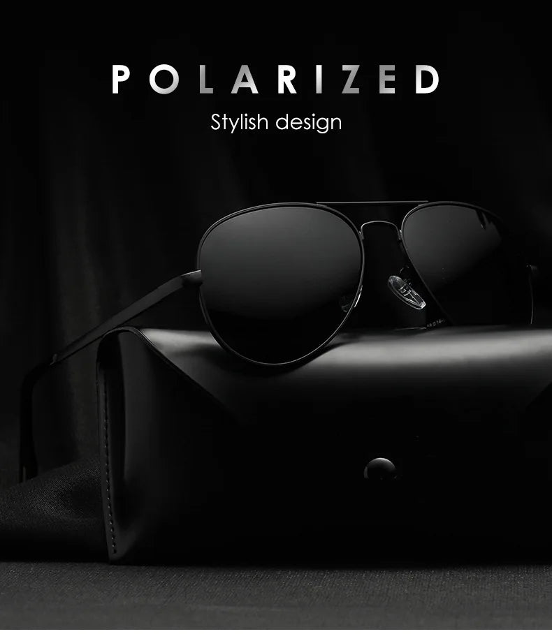 2025 Aviation Metail Frame Polarized Sunglasses Men Brand Designer Sun Glasses Women Pilot Male Eyewear Driving UV400