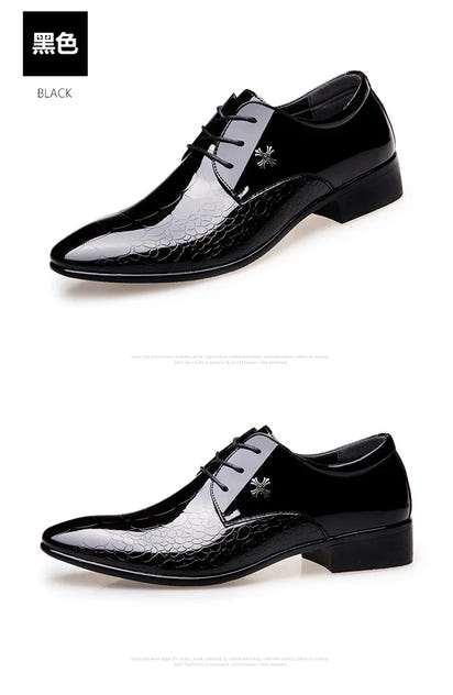 Zapatos de cuero para hombre, negros, de cuero suave, suela blanda, para primavera y otoño, para el mejor hombre, ropa formal de negocios para hombre, tallas grandes 38-48