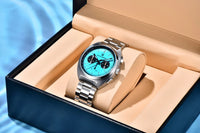 PAGANI DESIGN 2026 Retro Luxury Men's Watches Sports Chronograph VK63 Quartz Watch For Men AR Sapphire Waterproof Leather Clock