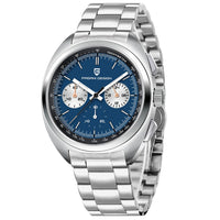 PAGANI DESIGN 2026 Retro Luxury Men's Watches Sports Chronograph VK63 Quartz Watch For Men AR Sapphire Waterproof Leather Clock