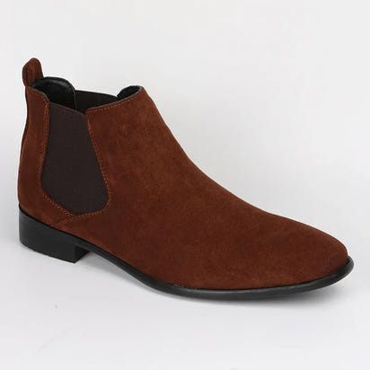Herren-Chelsea-Boots, vielseitige, modische kurze Stiefel, kleine eckige Zehenkappe, Designer-Schuhe mit Absatz, Cowgirl-Stiefel