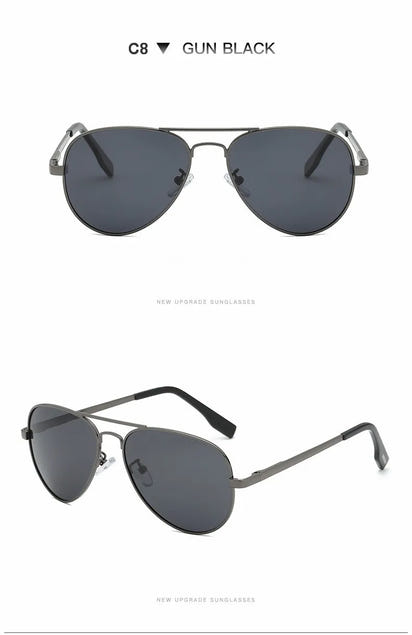 2025 Aviation Metail Frame Polarized Sunglasses Men Brand Designer Sun Glasses Women Pilot Male Eyewear Driving UV400