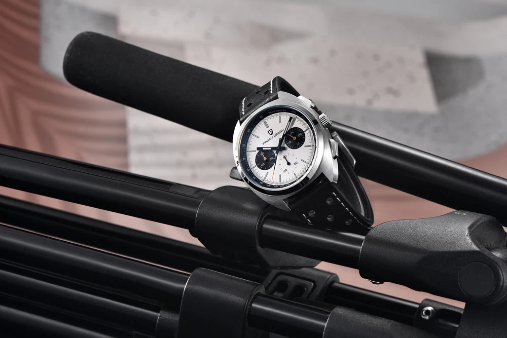 PAGANI DESIGN 2026 Retro Luxury Men's Watches Sports Chronograph VK63 Quartz Watch For Men AR Sapphire Waterproof Leather Clock