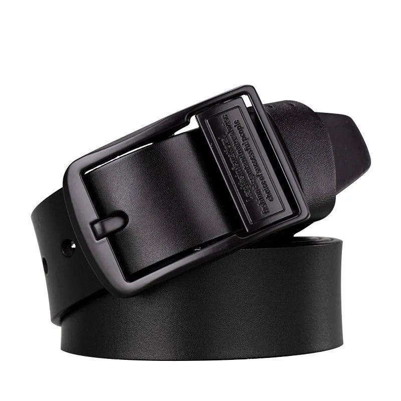 New leather men's retro belt fashionable metal alloy needle buckle adult luxury brand jeans business casual waist men's belt