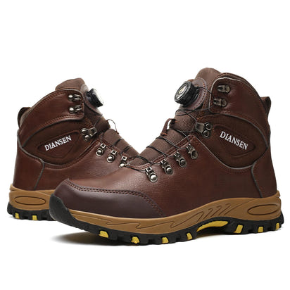Zapatos de seguridad con botón giratorio, zapatillas de trabajo para hombre, zapatos indestructibles, zapatos de protección antipinchazos, botas de trabajo, botas tácticas.