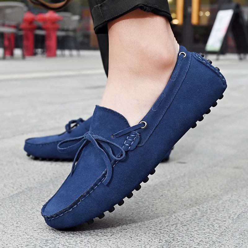 High Quality Leather Loafers Men Casual Shoes Male Driving Shoes Moccasins Slip On Men's Flats Fashion Men Shoes Size 38-49