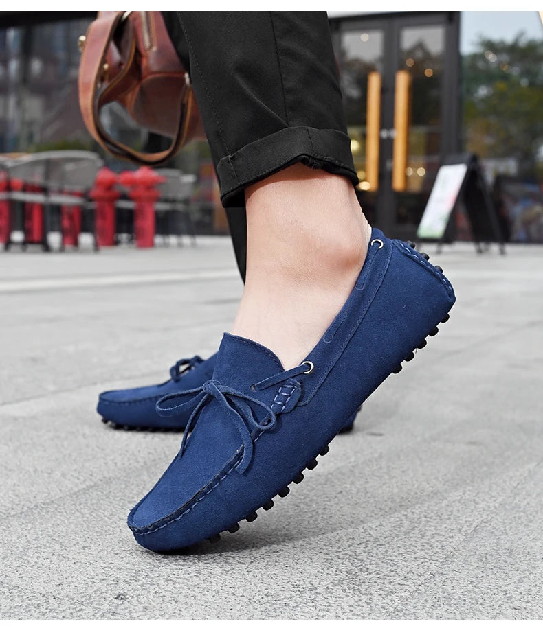 High Quality Leather Loafers Men Casual Shoes Male Driving Shoes Moccasins Slip On Men's Flats Fashion Men Shoes Size 38-49
