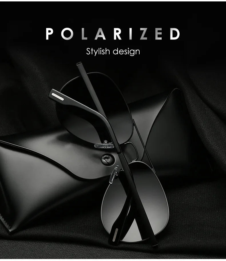 2025 Aviation Metail Frame Polarized Sunglasses Men Brand Designer Sun Glasses Women Pilot Male Eyewear Driving UV400