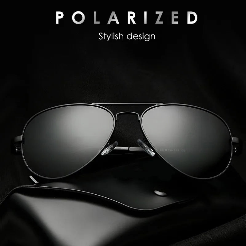 2025 Aviation Metail Frame Polarized Sunglasses Men Brand Designer Sun Glasses Women Pilot Male Eyewear Driving UV400