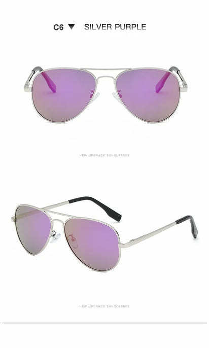 2025 Aviation Metail Frame Polarized Sunglasses Men Brand Designer Sun Glasses Women Pilot Male Eyewear Driving UV400