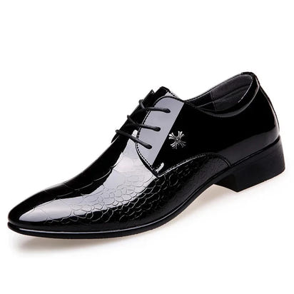 Zapatos de cuero para hombre, negros, de cuero suave, suela blanda, para primavera y otoño, para el mejor hombre, ropa formal de negocios para hombre, tallas grandes 38-48
